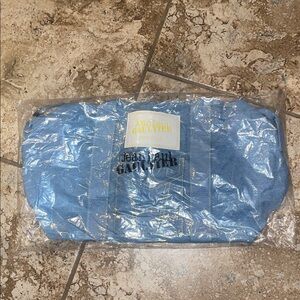 Jean Paul Gaultier Light Blue Jean Bag
